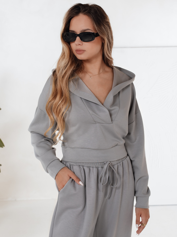 Komplet damski dresowy THISE szary Dstreet