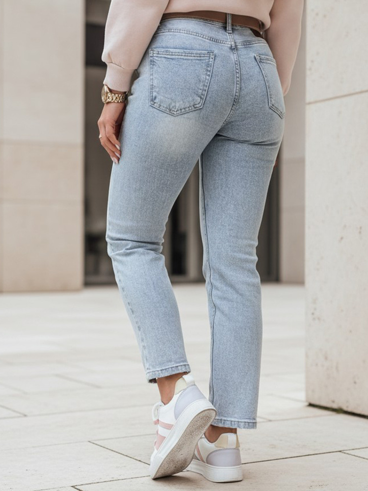 Dámske slim fit rifle s opaskom NEOPASS