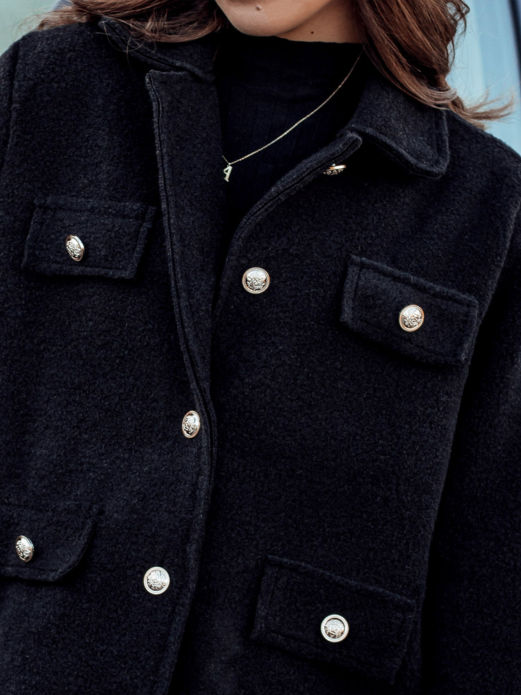 Palton scurt supradimensionat pentru femei CLASSIVO