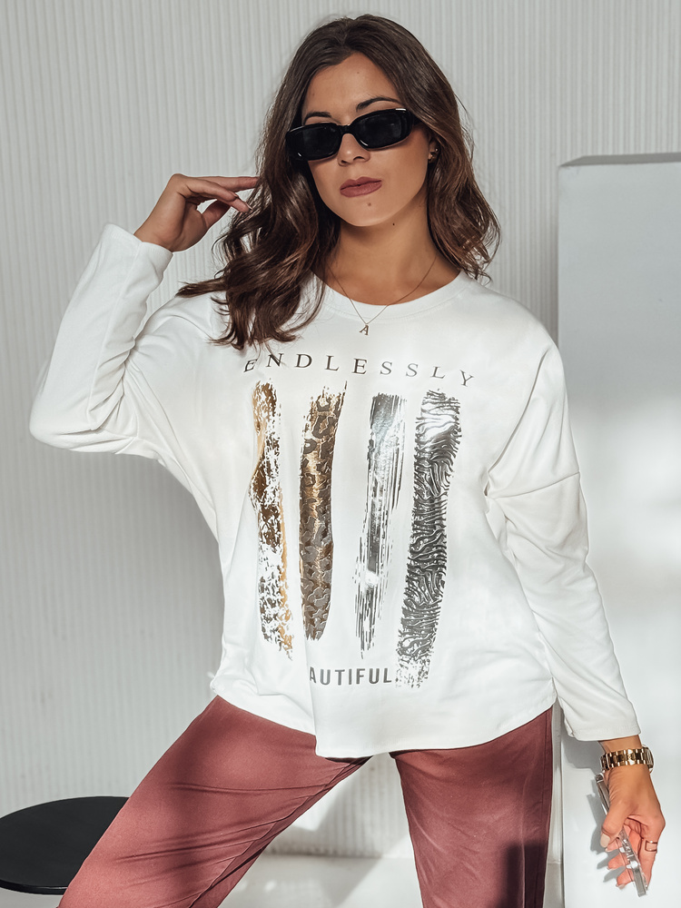 Bluzka damska oversize MODEZINE biała Dstreet