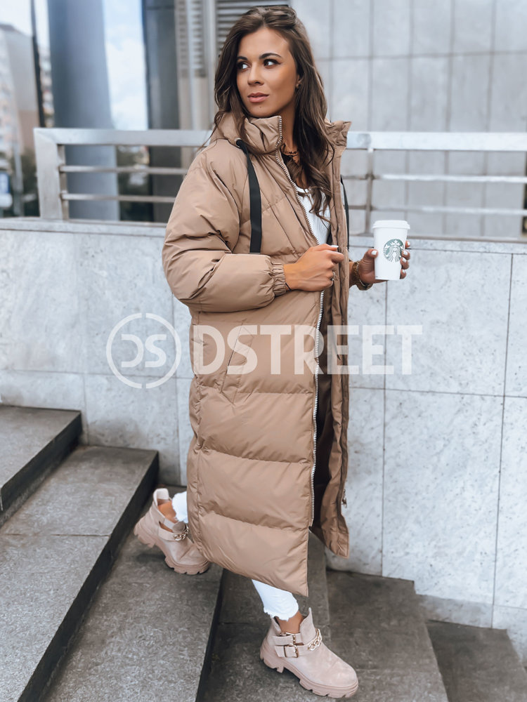 Dámska zimná bunda COZYSEASON Farba tmavobéžová DSTREET