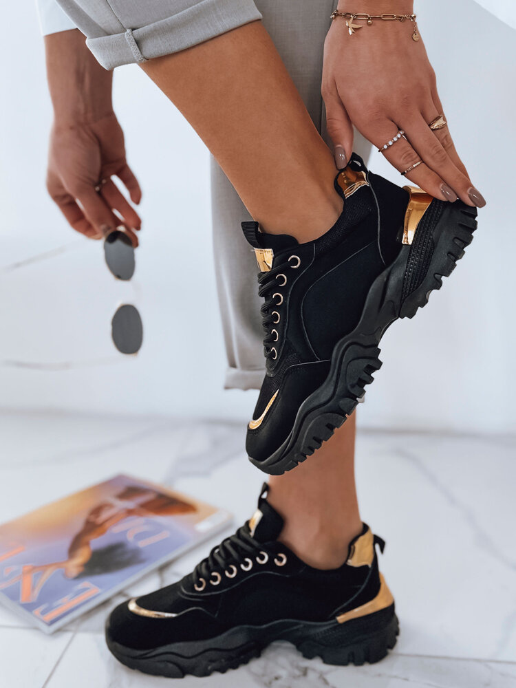 Teniși negri pentru femei LIZZE