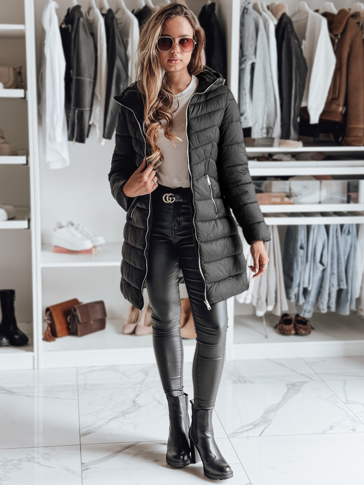 Kurtka damska pikowana CLOUDY czarna Dstreet