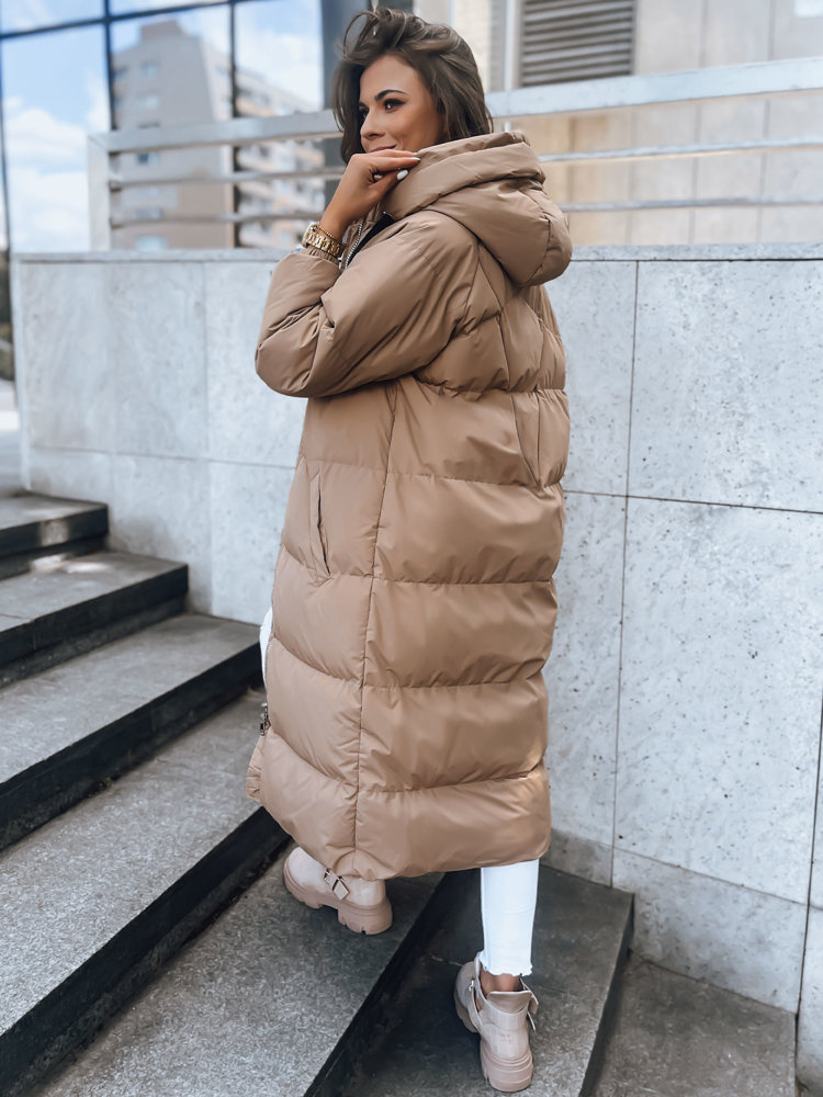 Dámska zimná bunda COZYSEASON Farba tmavobéžová DSTREET