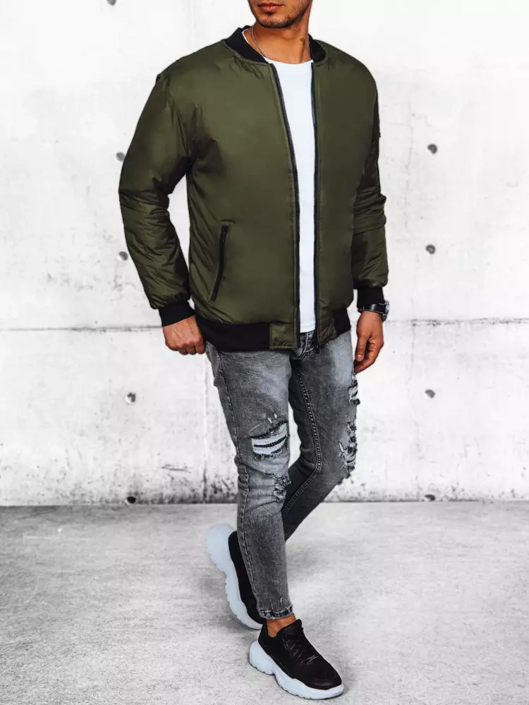 Kurtka męska bomber jacket zielona Dstreet