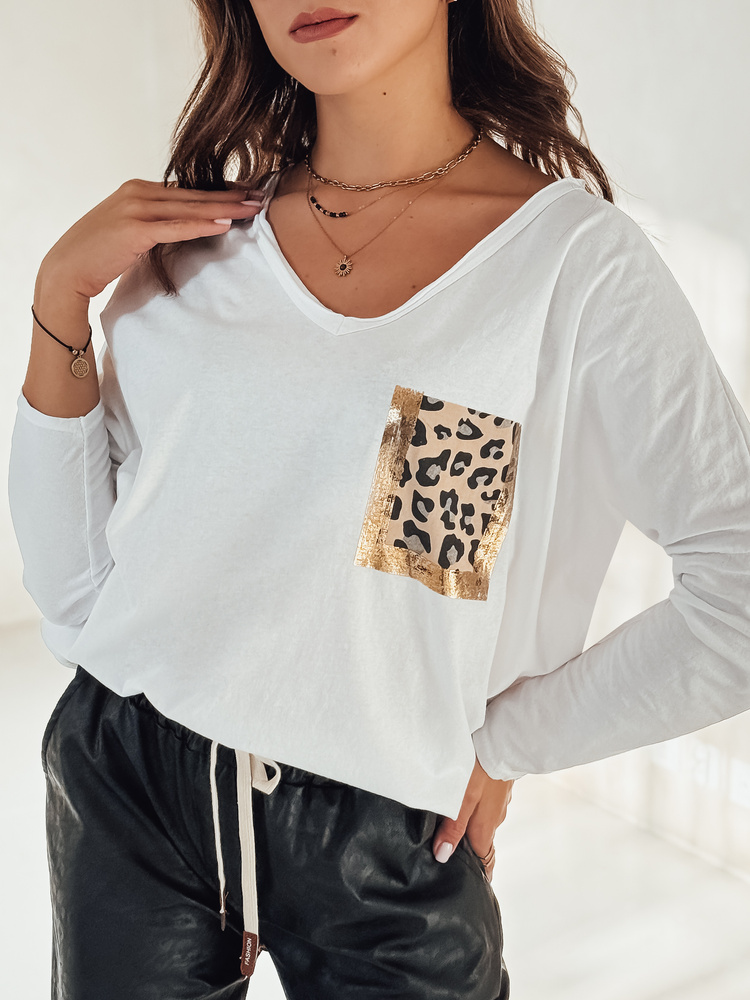 Bluză supradimensionată pentru femei GLAMZONE cu imprimeu