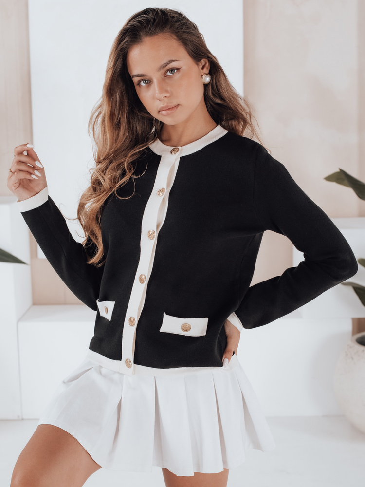 Дамски пуловер CHICLINE черен