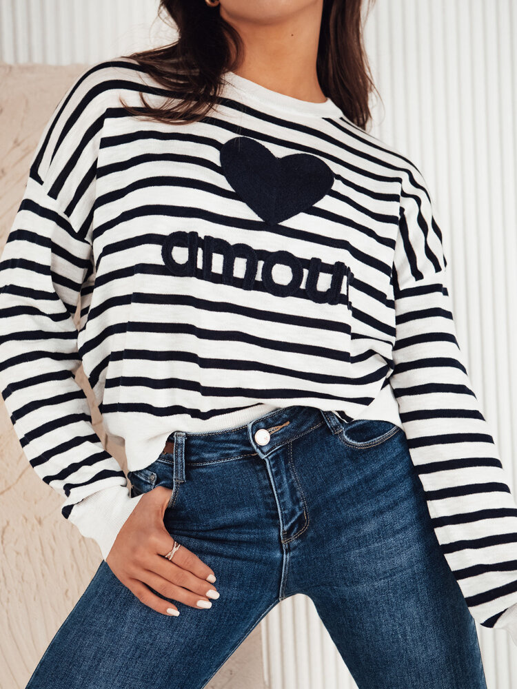Sweter damski NOVES granatowy Dstreet