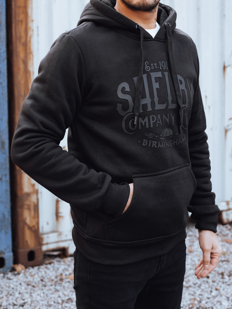 Čierna mikina Shelby s kapucňou