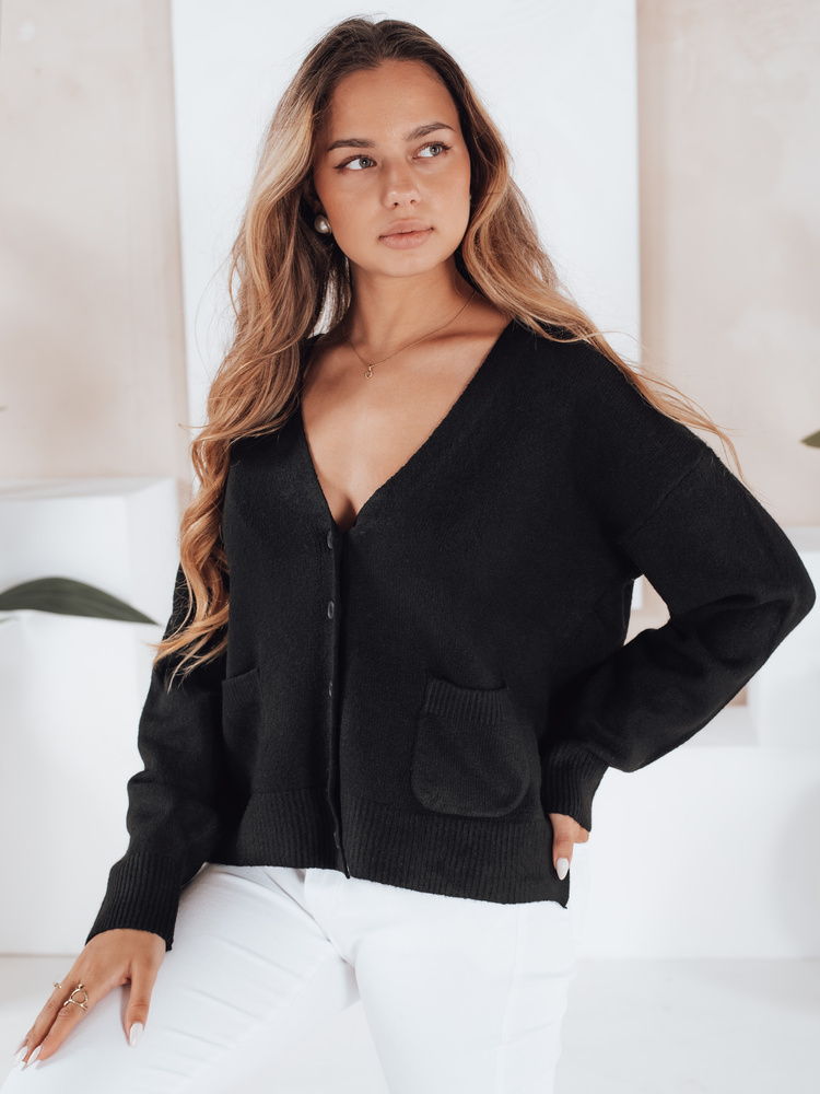 Dámsky čierny kardigan SORELIE