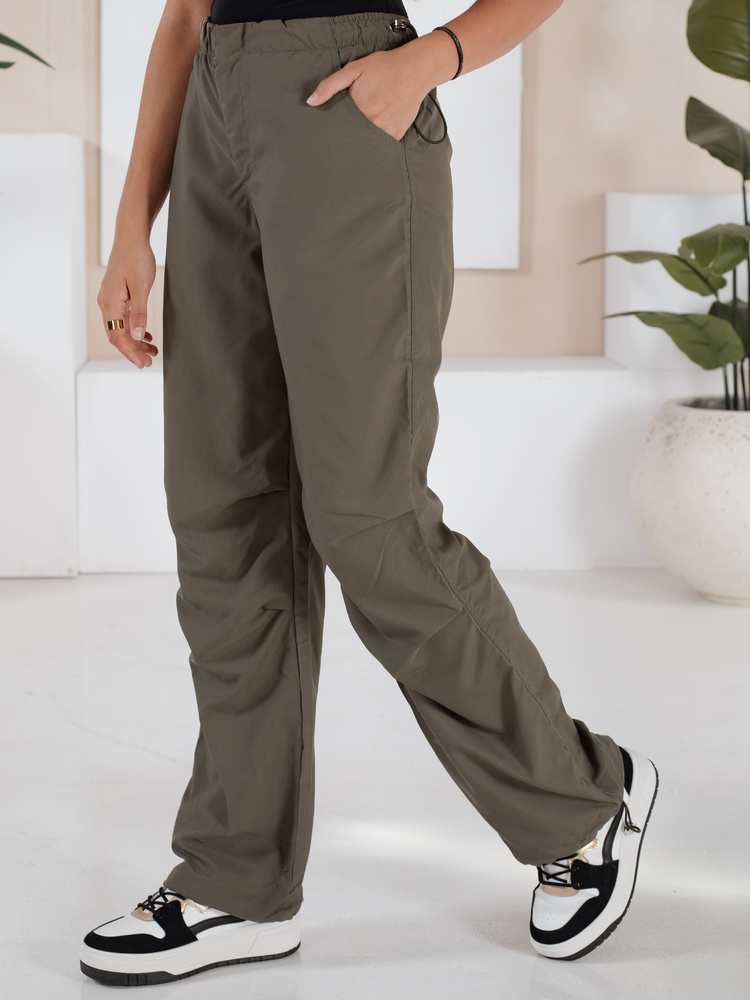 Spodnie damskie spadochronowe MORAT khaki Dstreet