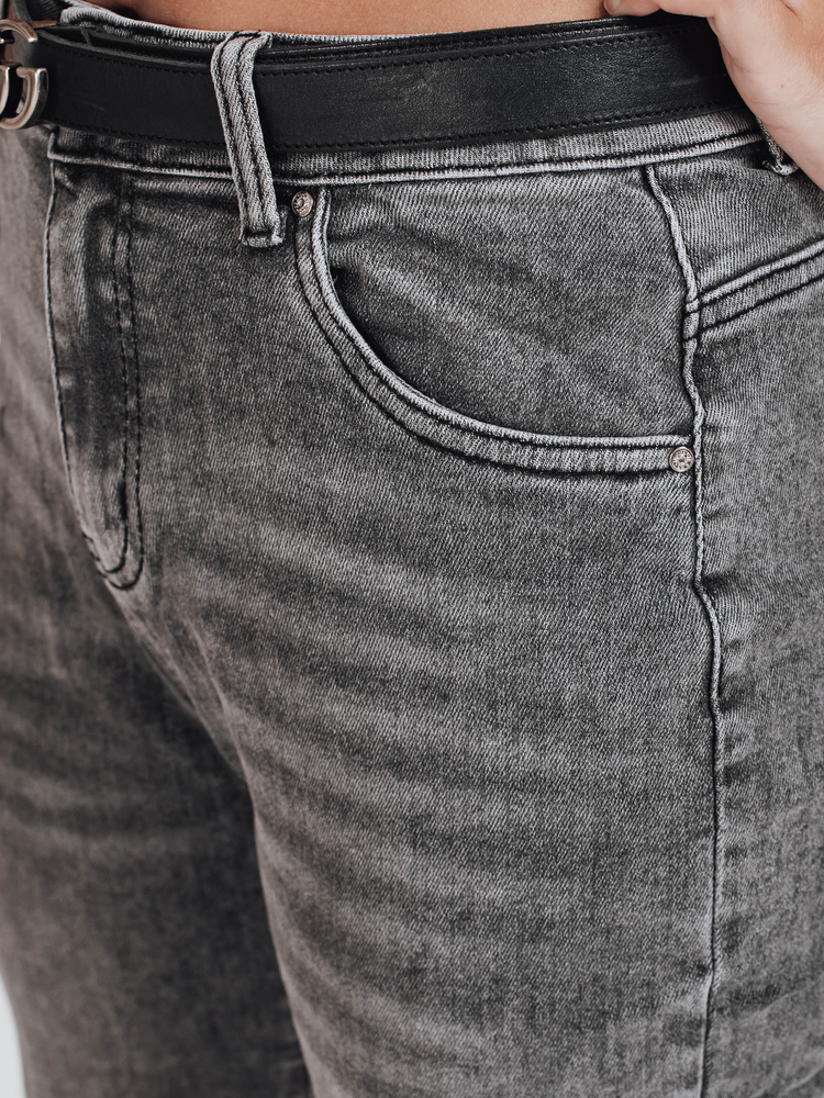 Blugi de damă mom fit, gri