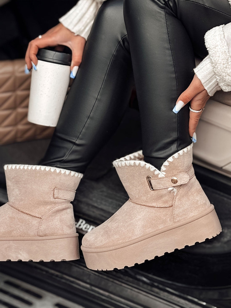 Botki damskie SOFTWALK khaki Dstreet
