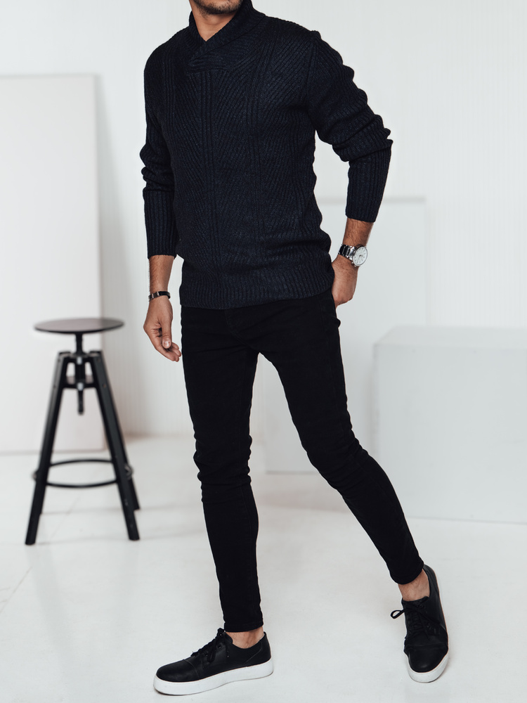 Sweter męski granatowy Dstreet