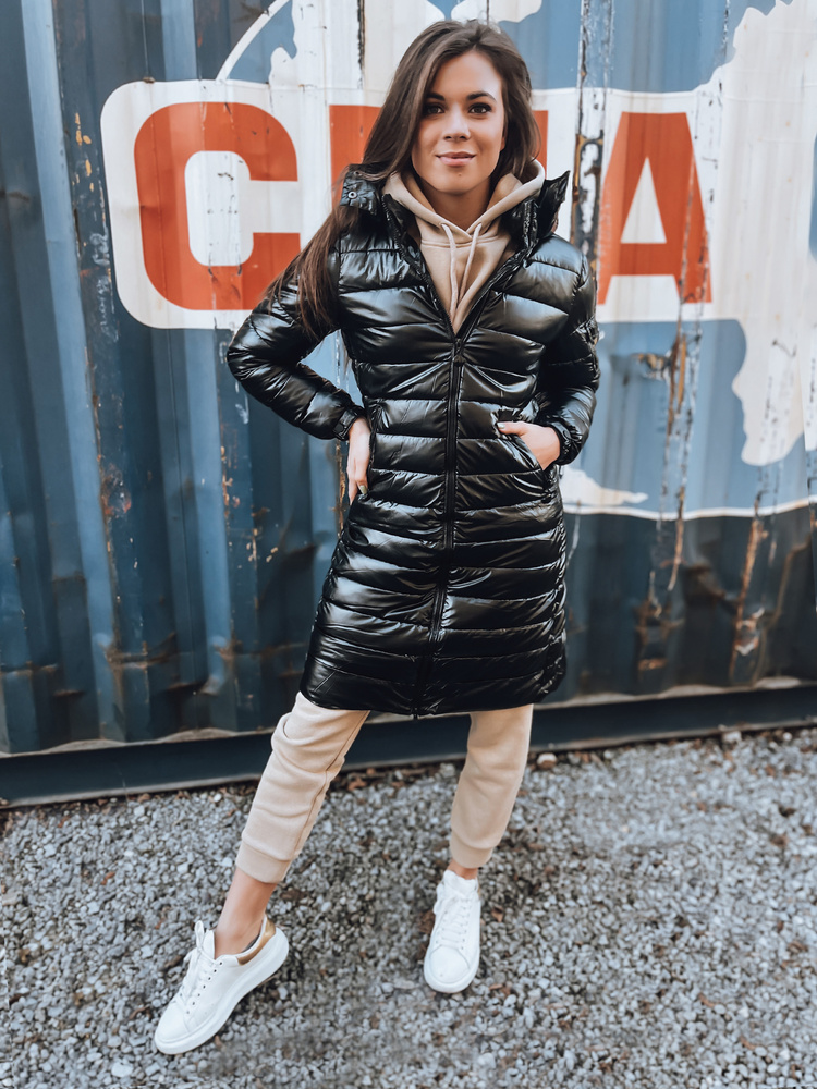 Palton matlasat lung pentru femei LESSI