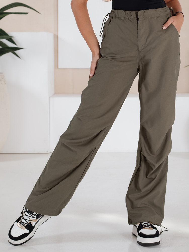 Spodnie damskie spadochronowe MORAT khaki Dstreet