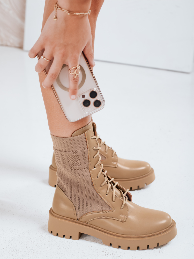 Botki damskie CALLA khaki Dstreet