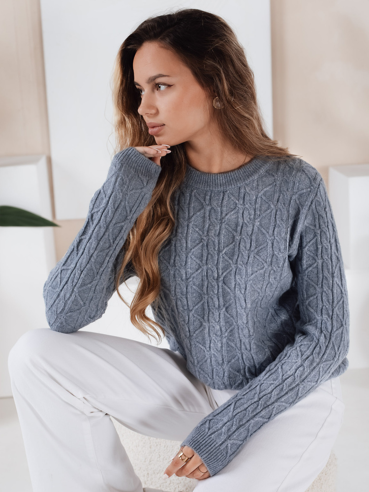 Pulover de damă BRAVINAi albastru