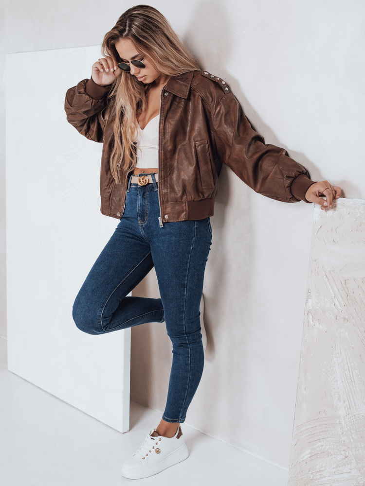 Blugi skinny albaștri pentru femei