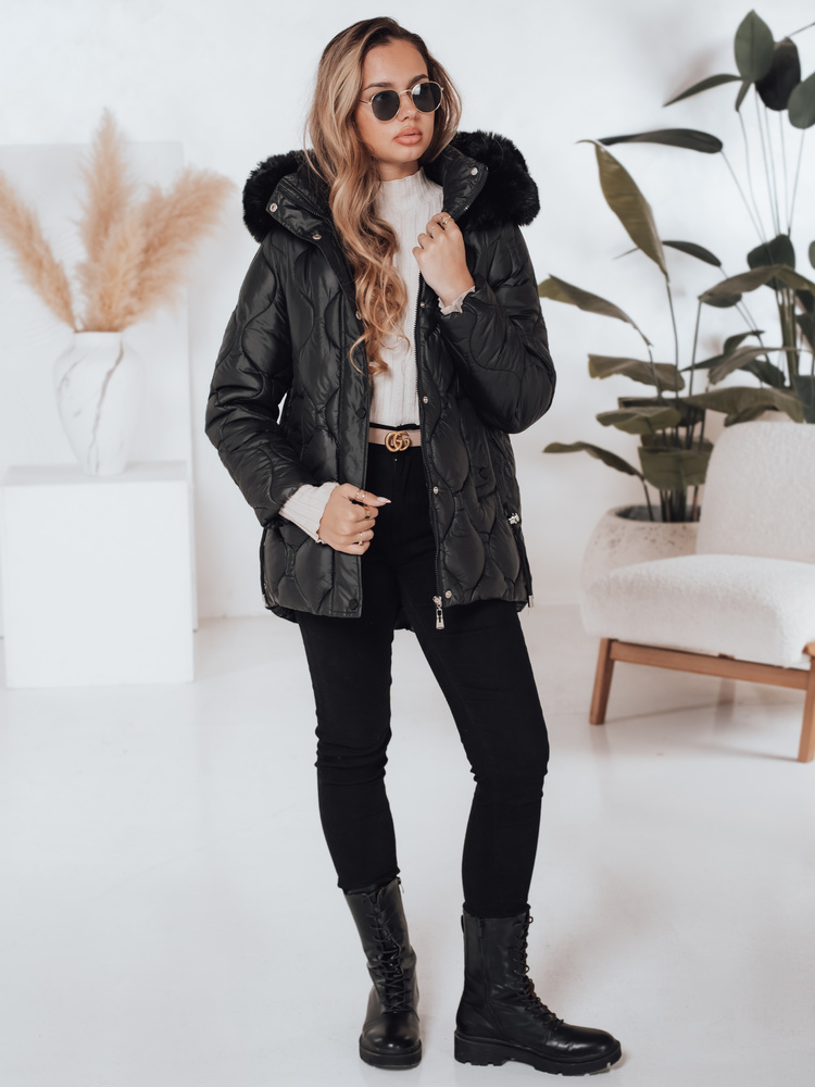 Geacă de iarnă pentru femei LUMORE cu glugă