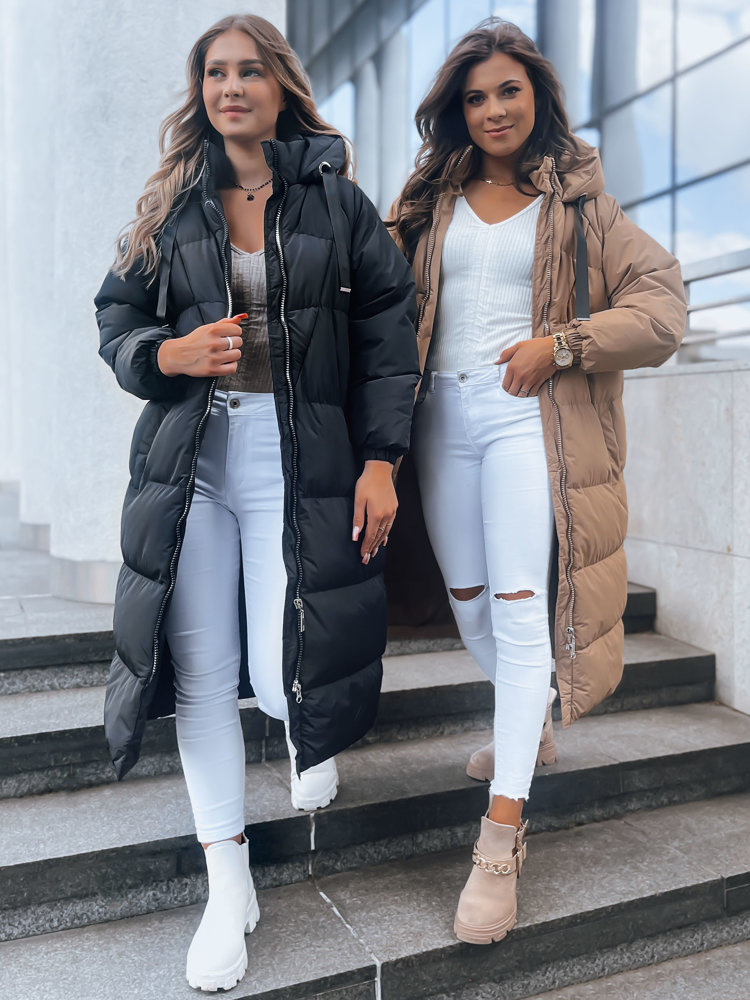 Dámska zimná bunda COZYSEASON Farba tmavobéžová DSTREET