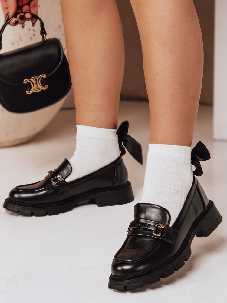 Mokasyny damskie MNIMNI czarne Dstreet