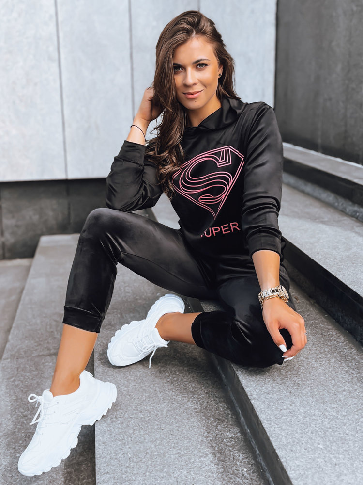 Czarny damski komplet welurowy Vogue Velour Dstreet