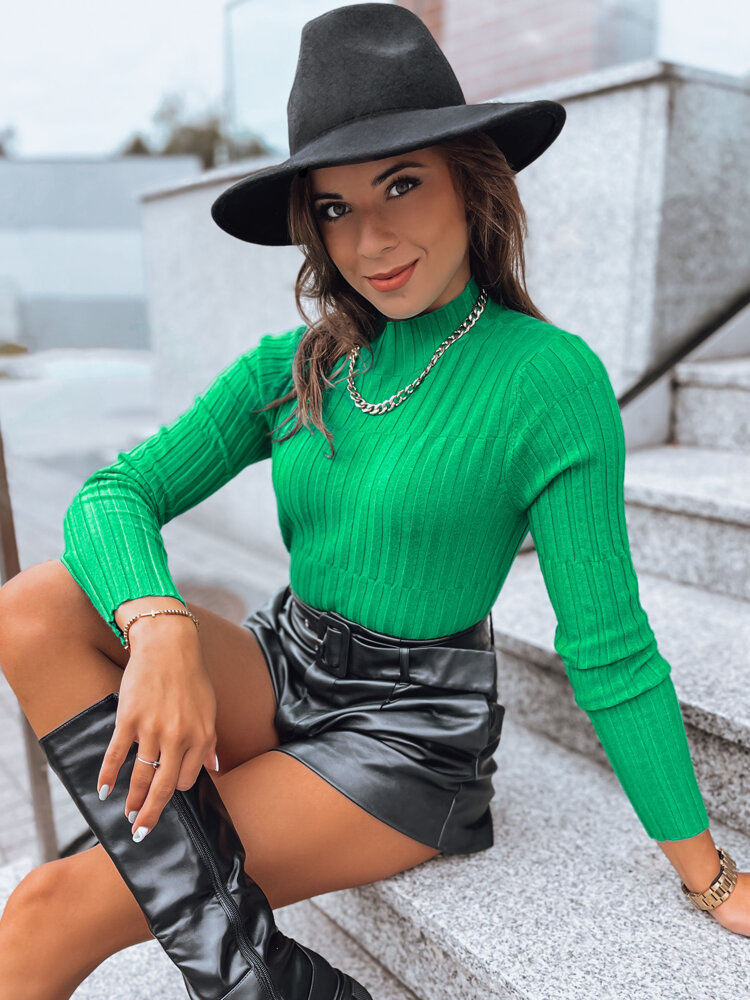 Sweter damski golf OASIS zielony Dstreet