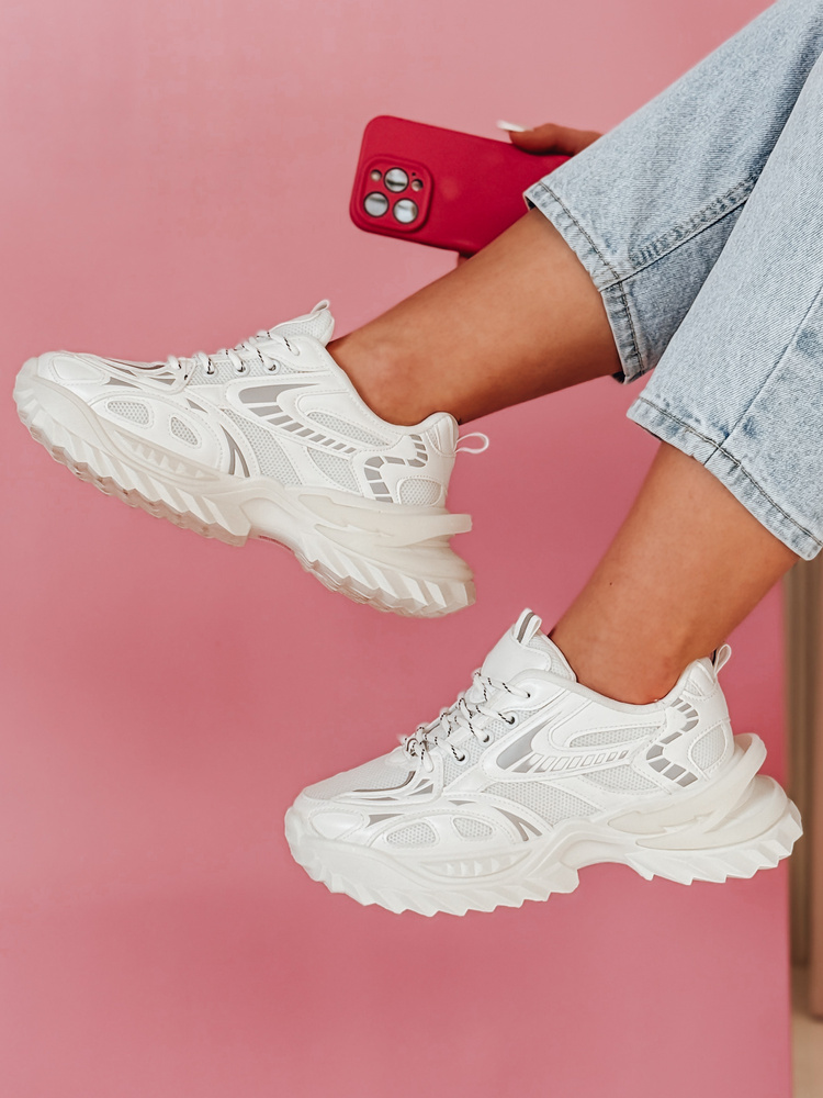 Teniși sport pentru femei BLAZERO albi