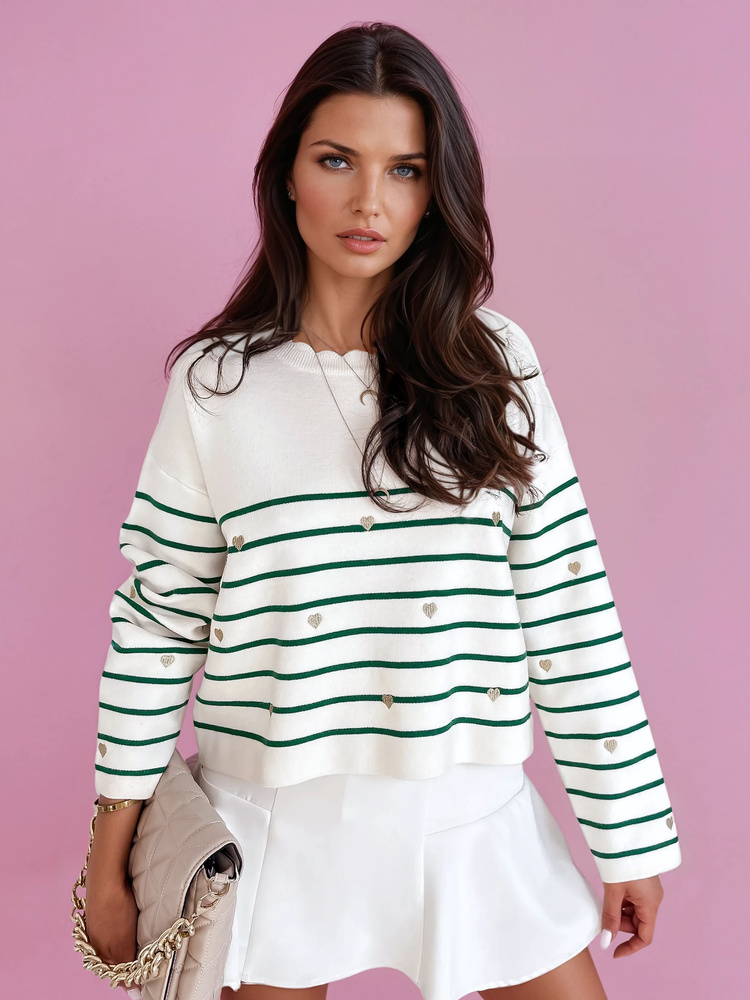 DStreet Sweter damski VELORIA zielony