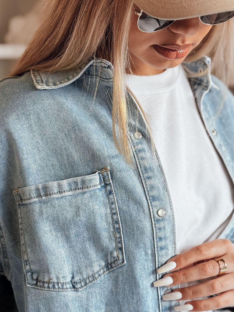 Cămașă din denim supradimensionată pentru femei BLUJANES