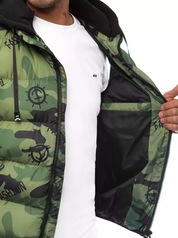 Kamizelka męska pikowana camo Dstreet