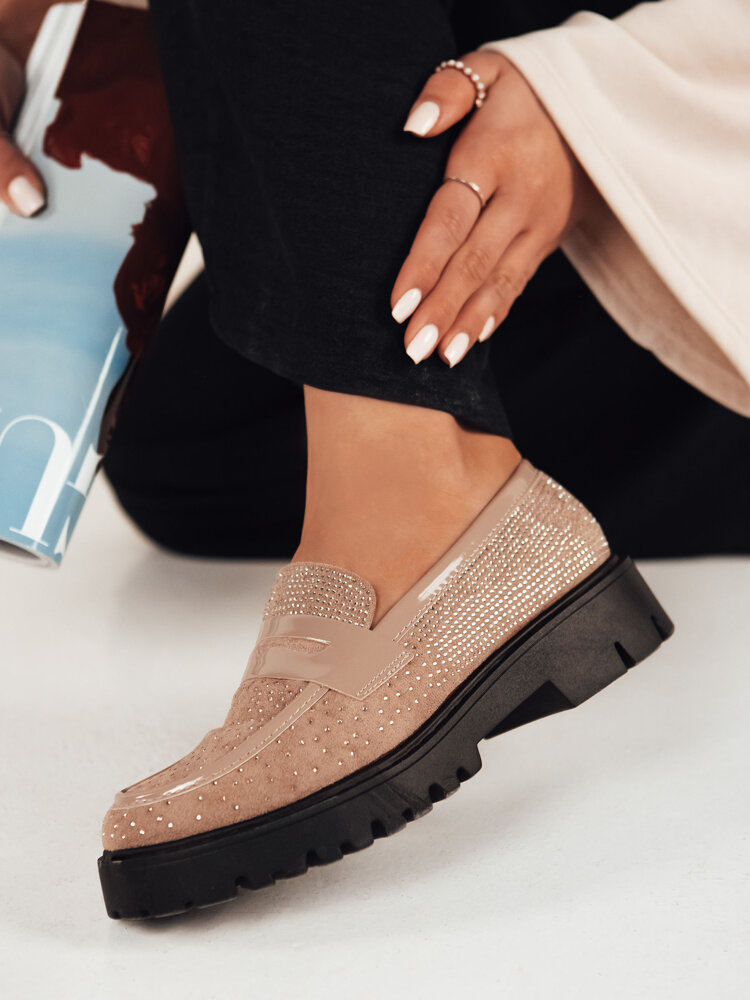 Espadryle damskie OTERO beżowe Dstreet