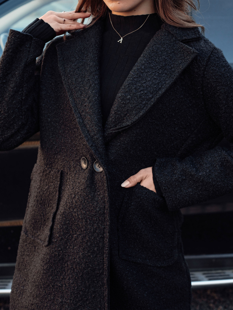 Palton supradimensionat pentru femei BARALITE negru