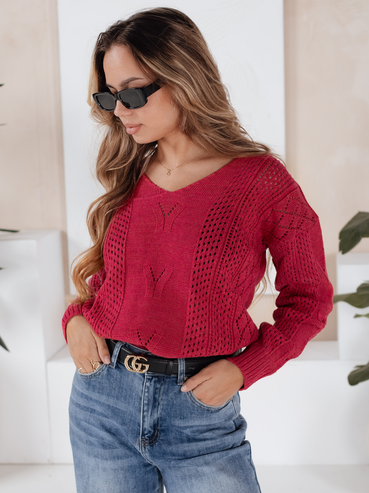 Sweter damski DARIA różowy Dstreet