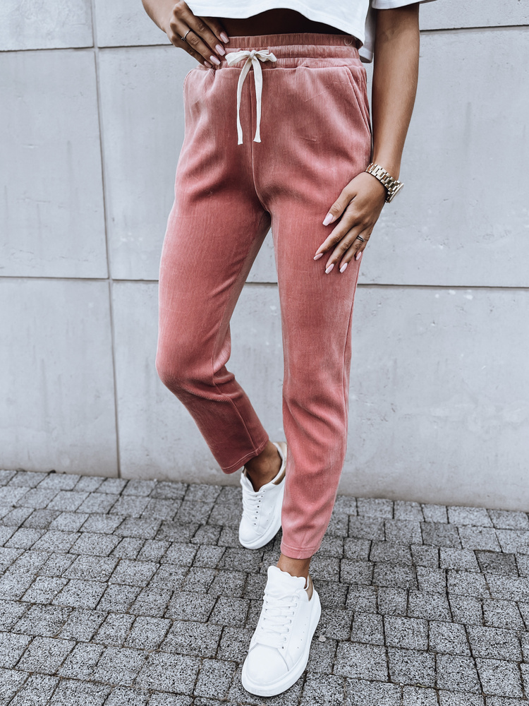 Spodnie dresowe damskie ASTRO różowe Dstreet