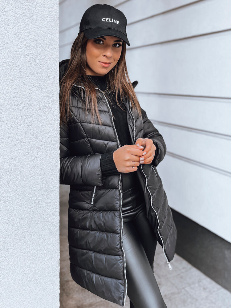 Kurtka damska pikowana CLOUDY czarna Dstreet