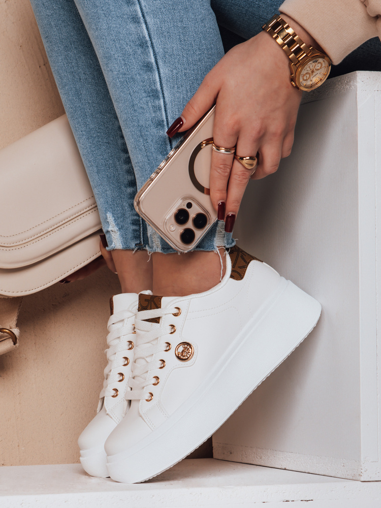 Teniși de damă cu platformă RIFII kaki