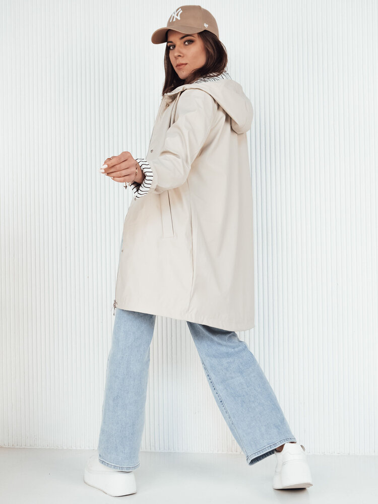 Kurtka damska przejściowa KELION bezowa Dstreet