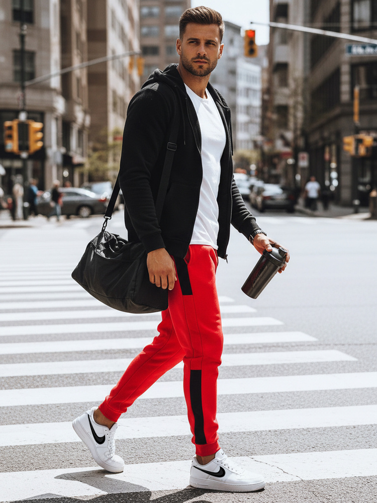 Pánske tepláky DStreet Red