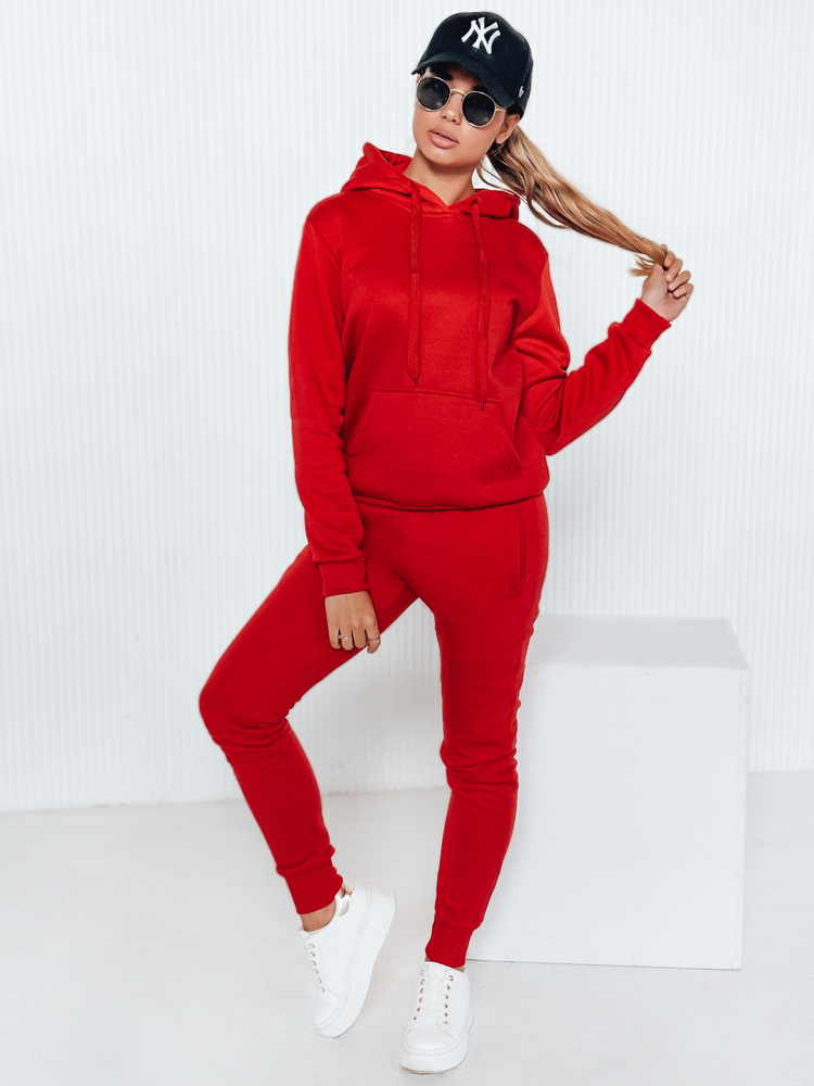 DStreet Komplet damski dresowy DRESSLILY czerwony