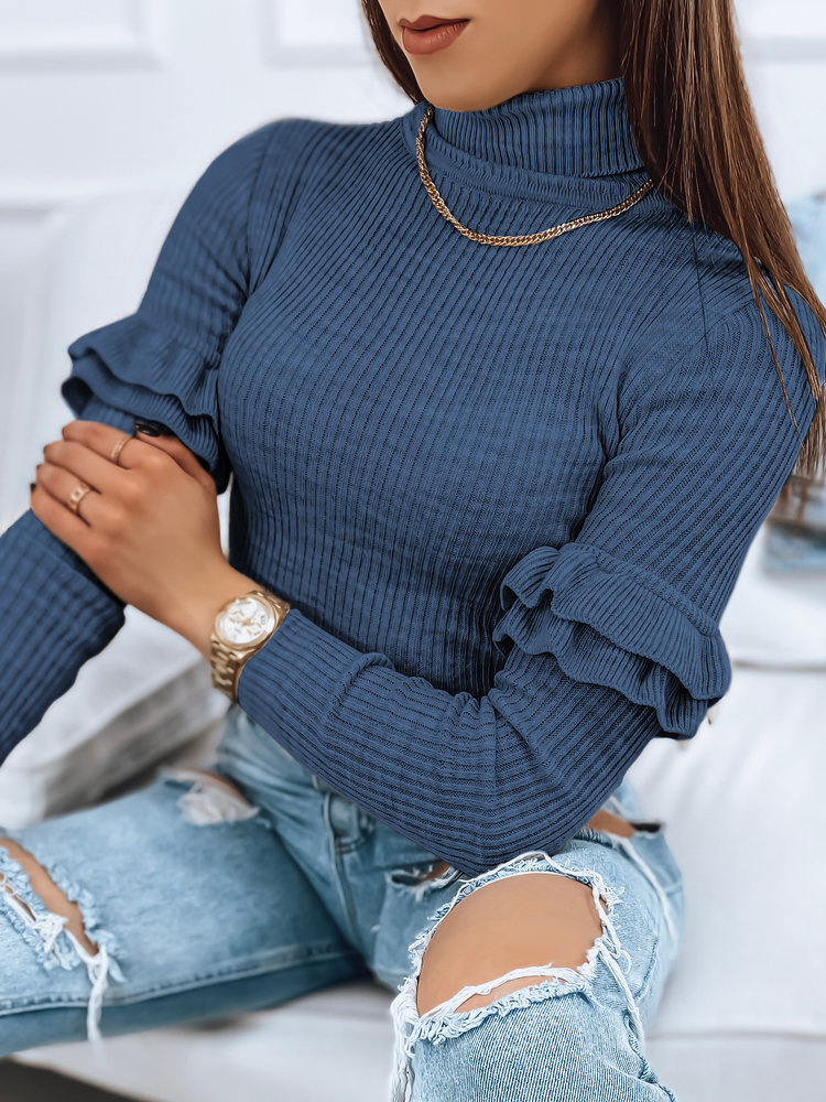 Sweter damski BUFALO niebieski Dstreet