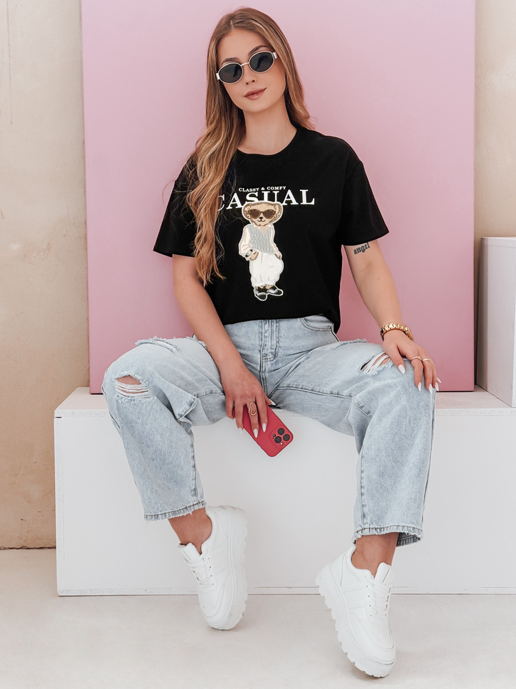 Tricou de damă cu ursuleț de pluș MISTREET