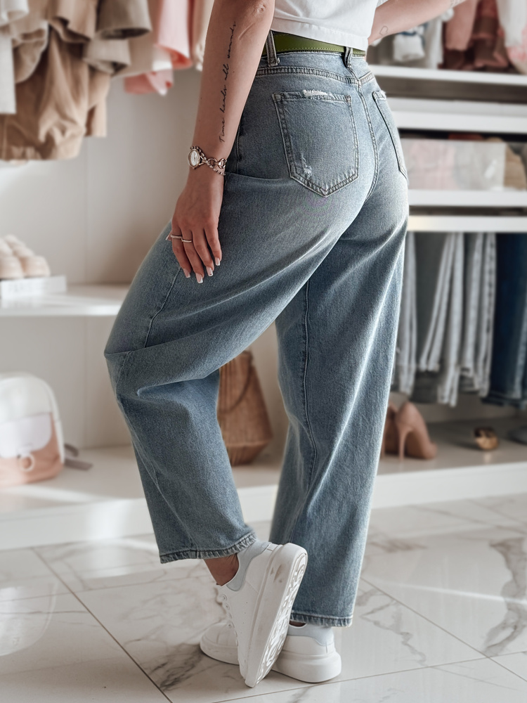 Spodnie damskie jeansowe wide leg WIDELEGS niebieskie Dstreet
