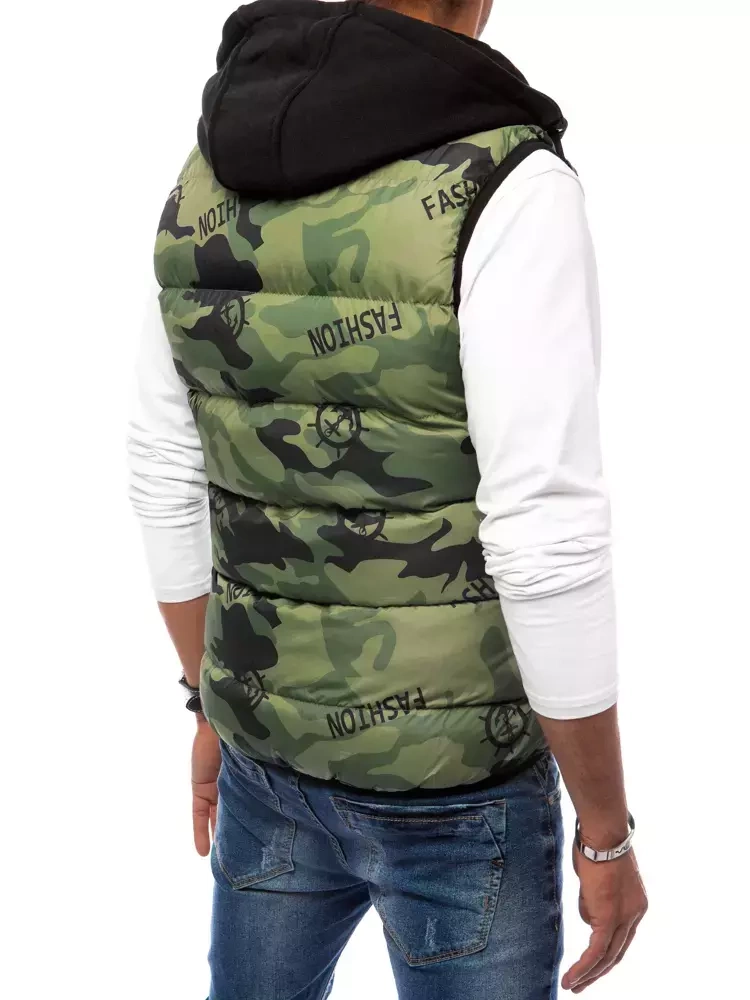 Kamizelka męska pikowana camo Dstreet