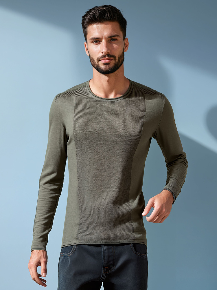 DStreet Sweter męski khaki