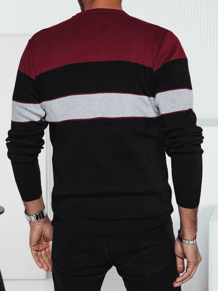 Sweter męski czarny Dstreet