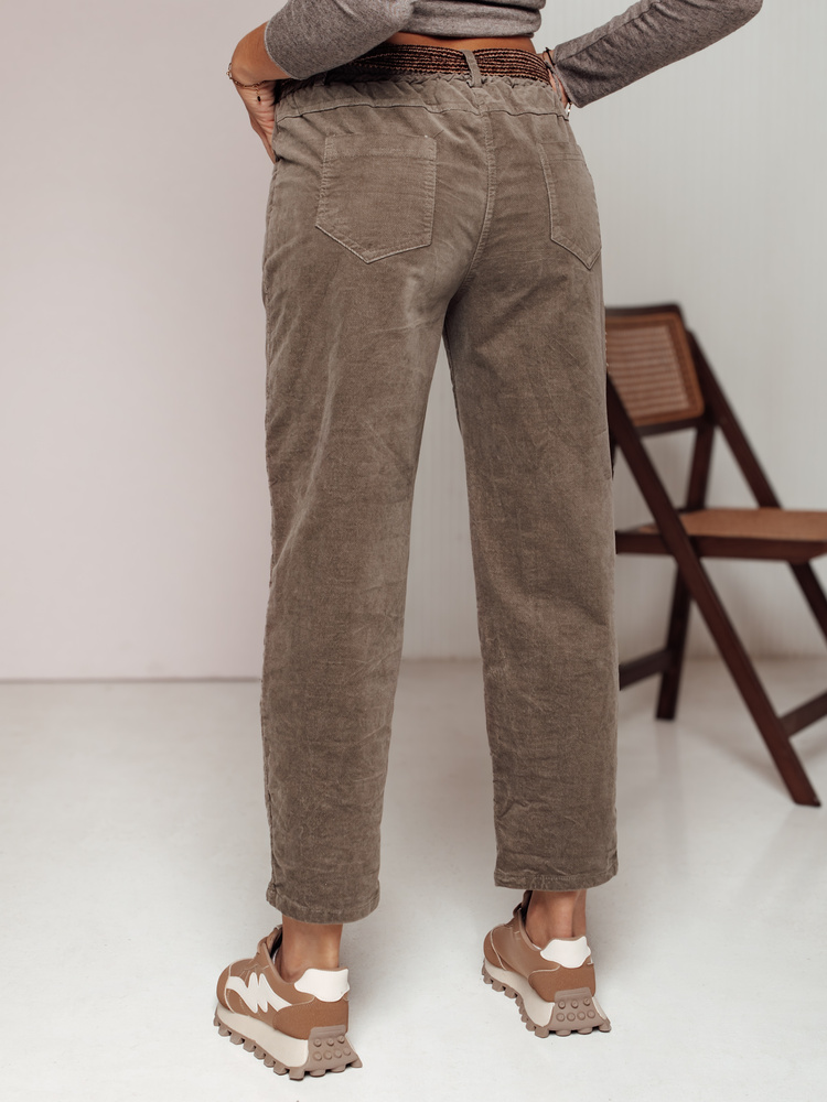 Pantaloni supradimensionați pentru femei SOFTYLA kaki