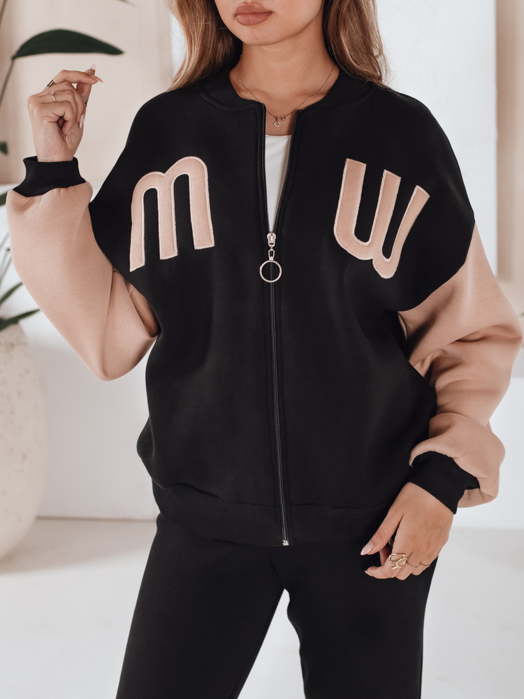 Komplet damski dresowy MALWA czarny Dstreet