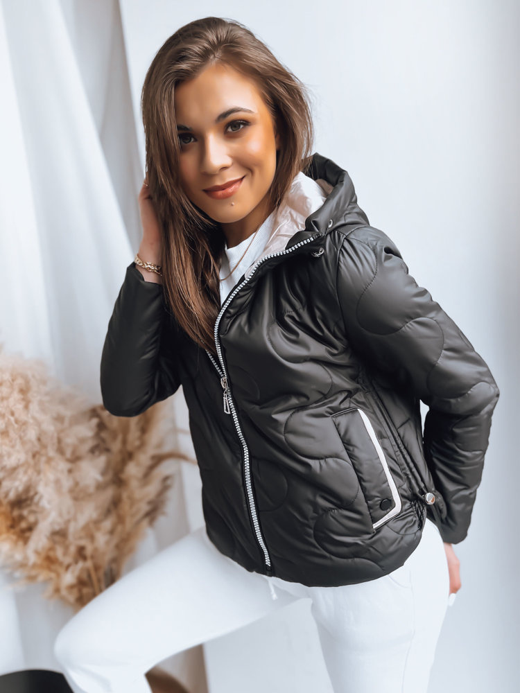 Dámská prošívaná bunda FLUFFY Barva černá DSTREET